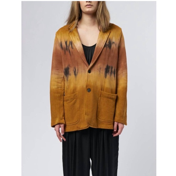 Raquel Allegra Jackets & Blazers - RAQUEL ALLEGRA boyfriend blazer in bengal tiger tie dye